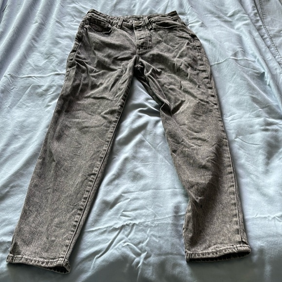 Black/Gray Stonewash Jeans - High Rise - Straight - BUNDLE AND MAKE OFFER - Picture 2 of 4